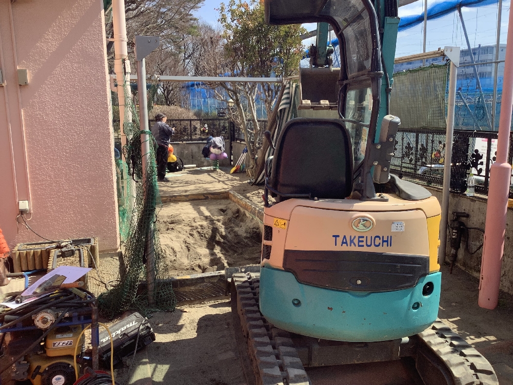 お砂場改造計画、スタートー！